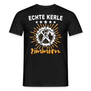 Zimmermann Zimmerer - Männer T-Shirt - Schwarz - Vorne - AI Model Male 178 light (178cm)