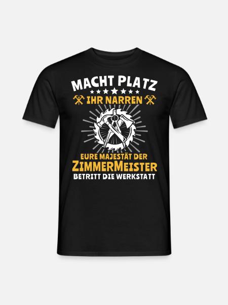 Zimmermann Zimmerer - Männer T-Shirt - Schwarz