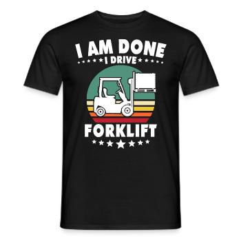 Forklift Forklift Driver - Men's T-Shirt - black - Front - AI Model Male 178 light (178cm)