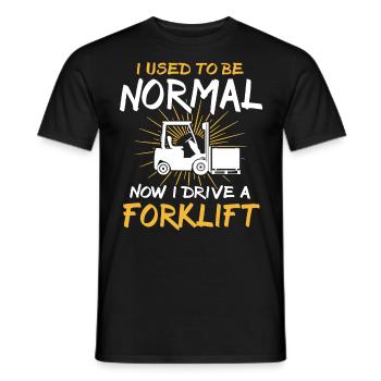Forklift Forklift Driver - Men's T-Shirt - black - Front - AI Model Male 178 light (178cm)