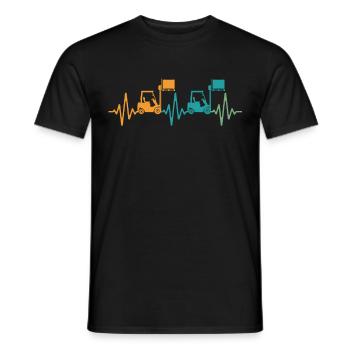 Staplerfahrer Stapler - Männer T-Shirt - Schwarz - Vorne - AI Model Male 178 light (178cm)