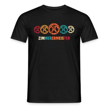 Zimmermann Zimmerleute Zimmerer - Männer T-Shirt - Schwarz - Vorne - AI Model Male 178 light (178cm)