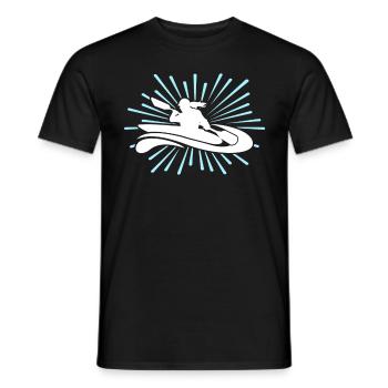 Kayaking Kayak - Männer T-Shirt - Schwarz - Vorne - AI Model Male 178 light (178cm)