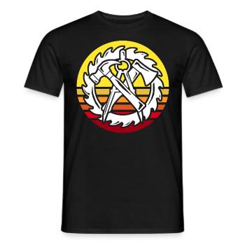 Zimmermann Zimmerer Zimmerleute - Männer T-Shirt - Schwarz - Vorne - AI Model Male 178 light (178cm)