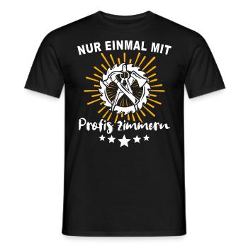 Zimmermann Zimmerer Zimmerleute - Männer T-Shirt - Schwarz - Vorne - AI Model Male 178 light (178cm)