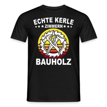 Zimmermann Zimmerer Zimmerleute - Männer T-Shirt - Schwarz - Vorne - AI Model Male 178 light (178cm)