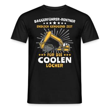 Baggerfahrer Bagger - Männer T-Shirt - Schwarz - Vorne - AI Model Male 178 light (178cm)