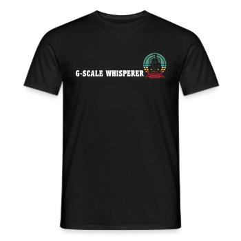 Gartenbahn Flüsterer Garteneisenbahn Spur G - Männer T-Shirt - Schwarz - Vorne - AI Model Male 178 light (178cm)