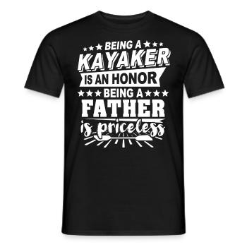 Kayakfahrer Papa Kayaker - T-shirt homme - noir - Devant - AI Model Male 178 light (178cm)