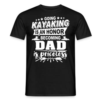 Kayakfahrer Papa Kayaker - T-shirt homme - noir - Devant - AI Model Male 178 light (178cm)