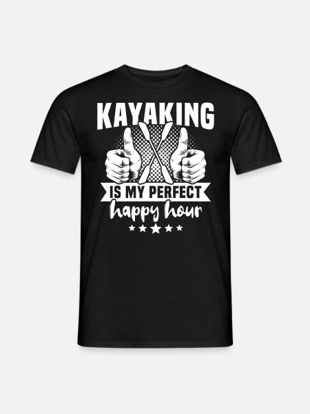 Kayaking Kayaker Kayak - Men's T-Shirt - black