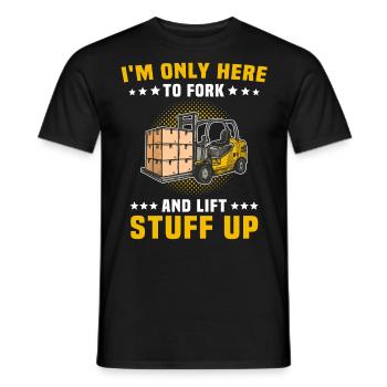Forklift Driver Forklift Forklift - Men's T-Shirt - black - Front - AI Model Male 178 light (178cm)