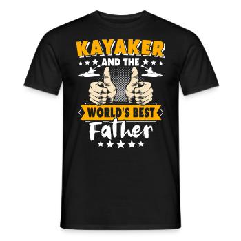 Kayak Papa Kayaking - T-shirt homme - noir - Devant - AI Model Male 178 light (178cm)
