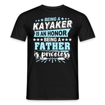 Kayak Papa Kayaking - T-shirt homme - noir - Devant - AI Model Male 178 light (178cm)
