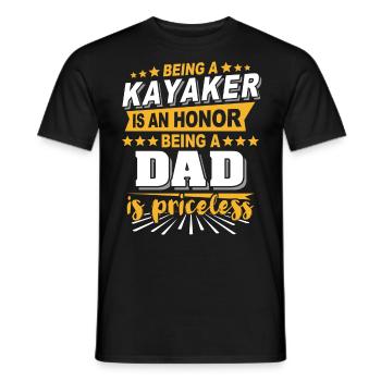 Kayak Papa Kayaking - T-shirt homme - noir - Devant - AI Model Male 178 light (178cm)