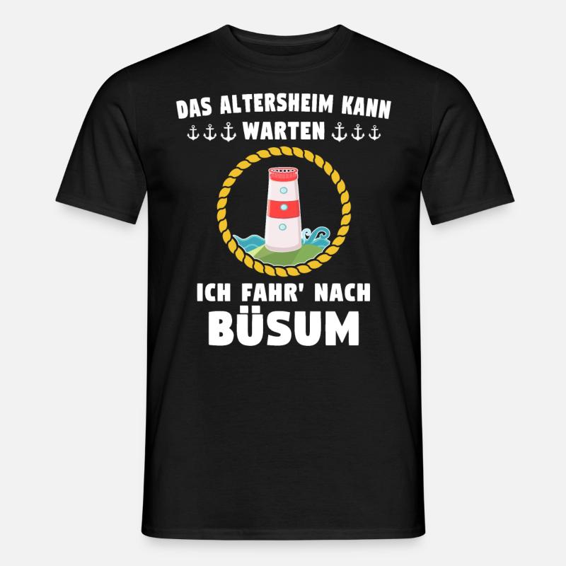 Büsum Sprüche Büsumer Spruch - Männer T-Shirt - Schwarz