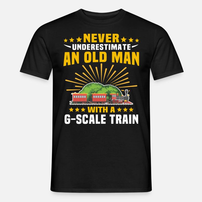 Gartenbahn Mann Garteneisenbahn Spur G - Männer T-Shirt - Schwarz