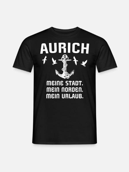 Aurich - Männer T-Shirt - Schwarz