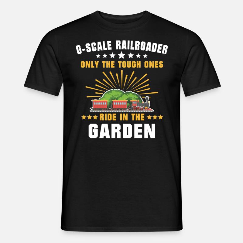Gartenbahn Modellbahn Spur G - Männer T-Shirt - Schwarz