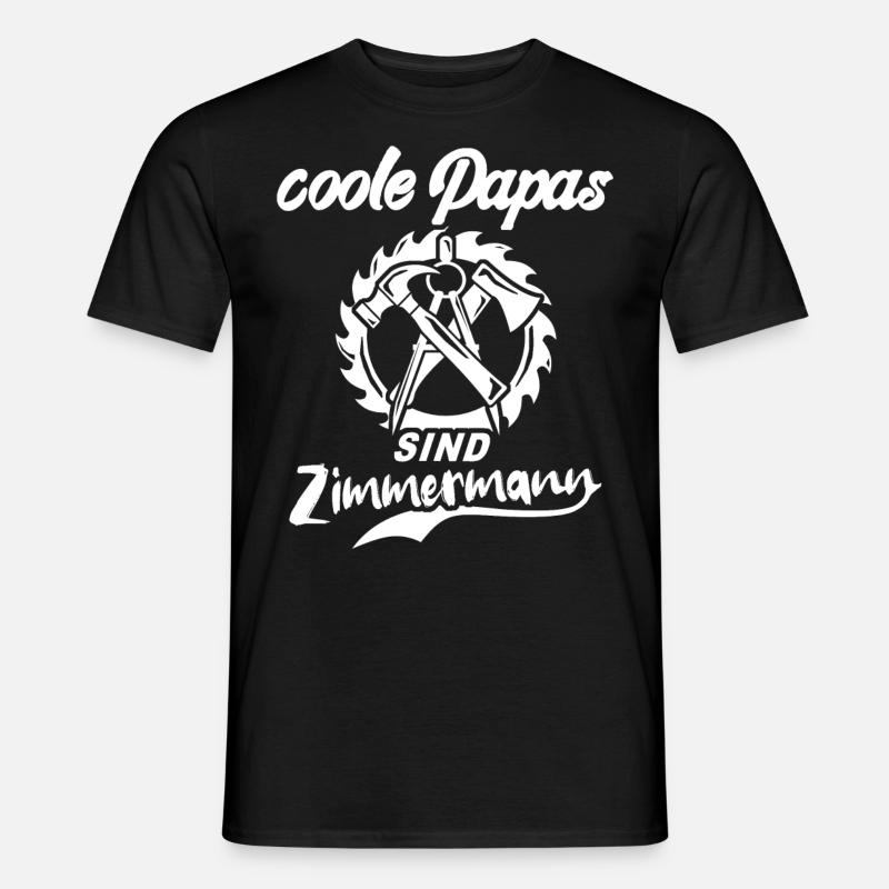 Zimmerer Papa Zimmermann - Männer T-Shirt - Schwarz