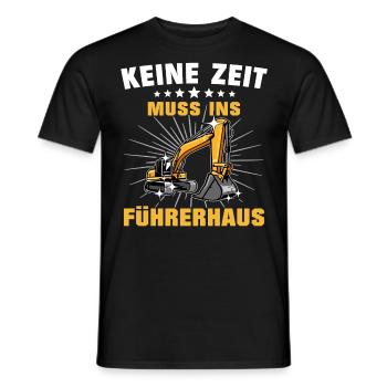 Baggerführer Bagger Baggerfahrer - Männer T-Shirt - Schwarz - Vorne - AI Model Male 178 light (178cm)