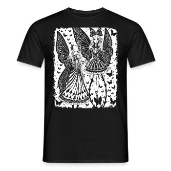 Fairycore Ästhetik Grunge Skelett Fee Goth G - Männer T-Shirt - Schwarz - Vorne - AI Model Male 178 light (178cm)