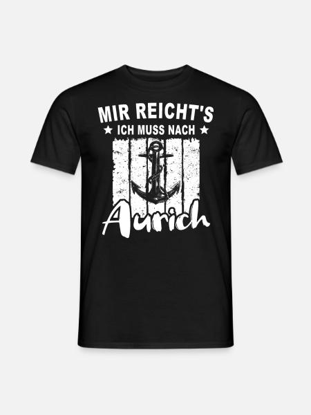 Aurich Auricher - Männer T-Shirt - Schwarz