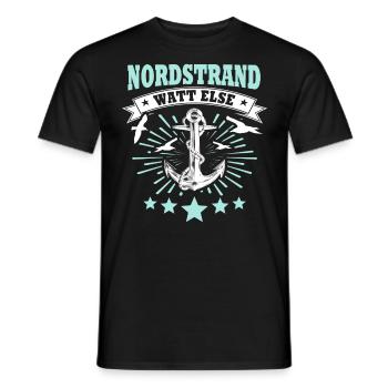 Nordstrander Sprüche Nordstrand - Männer T-Shirt - Schwarz - Vorne - AI Model Male 178 light (178cm)