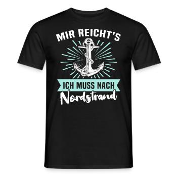Nordstrander Sprüche Nordstrand - Männer T-Shirt - Schwarz - Vorne - AI Model Male 178 light (178cm)