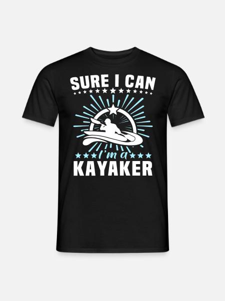 Kayaker Kayak Kayaking - Men's T-Shirt - black