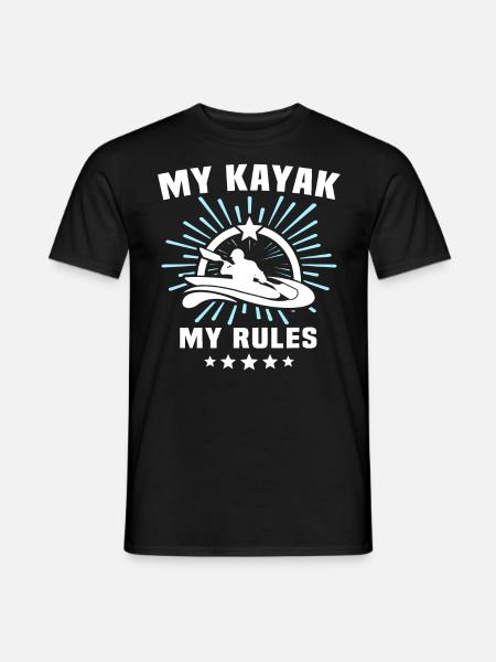 Kayaker Kayak Kayaking - Men's T-Shirt - black