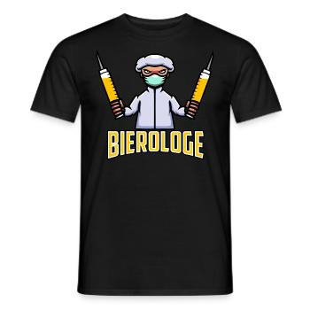 Bierologe - Männer T-Shirt - Schwarz - Vorne - AI Model Male 178 light (178cm)