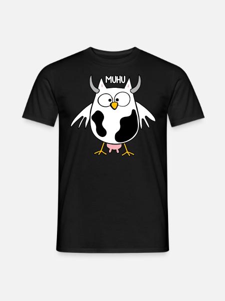 Muhu - Männer T-Shirt - Schwarz