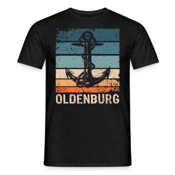 Oldenburger Sprüche Oldenburg - Männer T-Shirt - Schwarz - Vorne - AI Model Male 178 light (178cm)