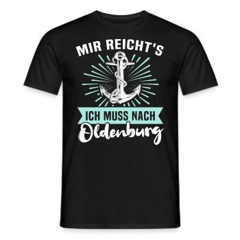 Oldenburger Sprüche Oldenburg - Männer T-Shirt - Schwarz - Vorne - AI Model Male 178 light (178cm)
