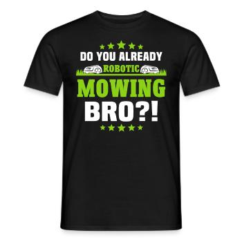 Rasenmähroboter Mähroboter - Männer T-Shirt - Schwarz - Vorne - AI Model Male 178 light (178cm)