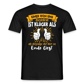 Klüger Als Du - Männer T-Shirt - Schwarz - Vorne - AI Model Male 178 light (178cm)