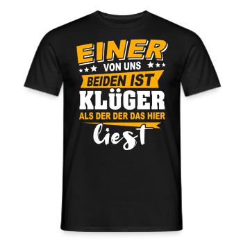 Klüger Als Du - Männer T-Shirt - Schwarz - Vorne - AI Model Male 178 light (178cm)