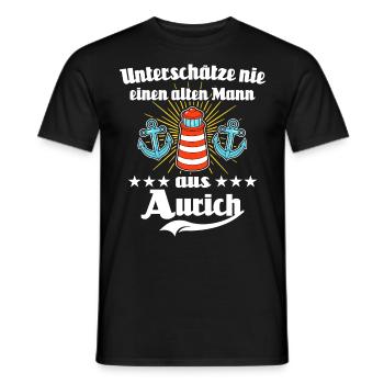 Aurich Mann Auricher Männer - Männer T-Shirt - Schwarz - Vorne - AI Model Male 178 light (178cm)