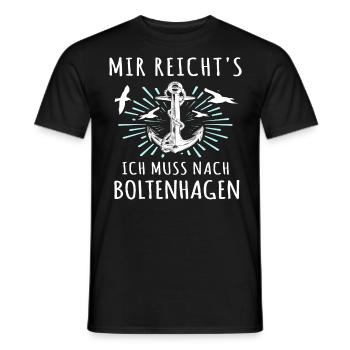 Boltenhagen Sprüche Boltenhagener Spruch - Männer T-Shirt - Schwarz - Vorne - AI Model Male 178 light (178cm)