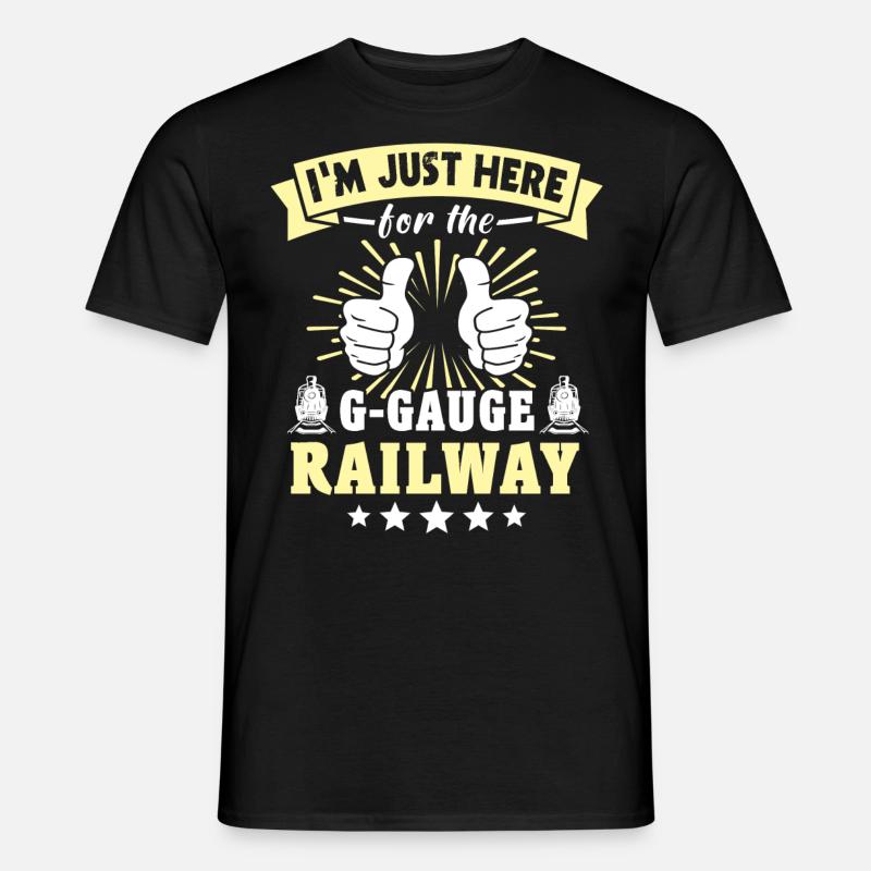 Gartenbahn Modelleisenbahn - Männer T-Shirt - Schwarz