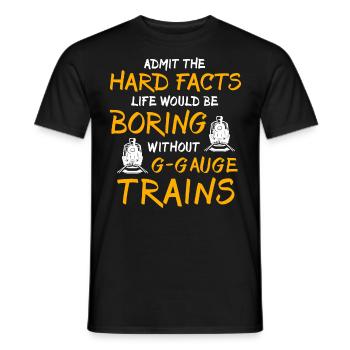 Gartenbahn Modelleisenbahn - Männer T-Shirt - Schwarz - Vorne - AI Model Male 178 light (178cm)
