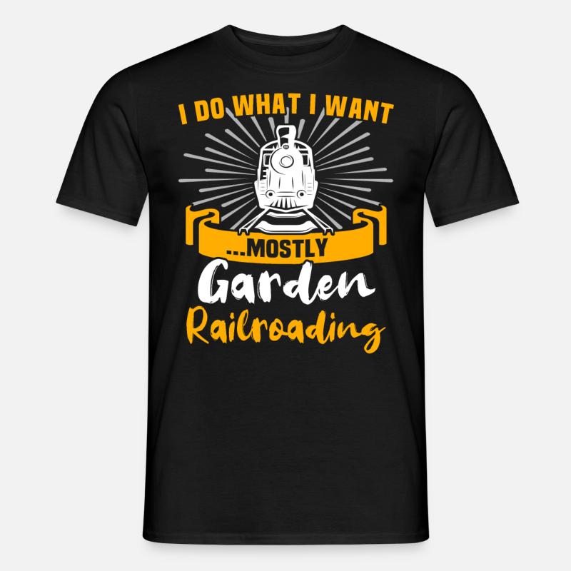 Gartenbahn Garteneisenbahn Spur G - Männer T-Shirt - Schwarz