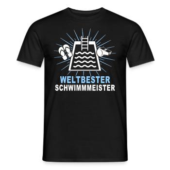 Bademeister Schwimmmeister - Männer T-Shirt - Schwarz - Vorne - AI Model Male 178 light (178cm)