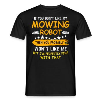 Tondeuse à gazon robotisée Tondeuse à gazon robotisée - T-shirt homme - noir - Devant - AI Model Male 178 light (178cm)