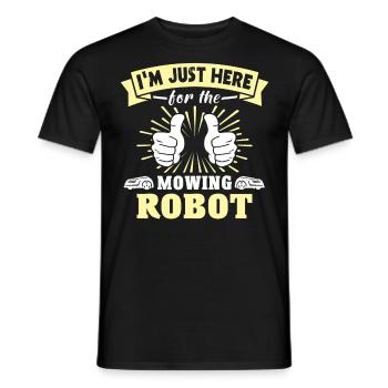 Tondeuse robot Robot tondeuse - T-shirt homme - noir - Devant - AI Model Male 178 light (178cm)