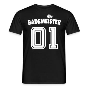 Swim Master Saying - Men's T-Shirt - black - Front - AI Model Male 178 light (178cm)