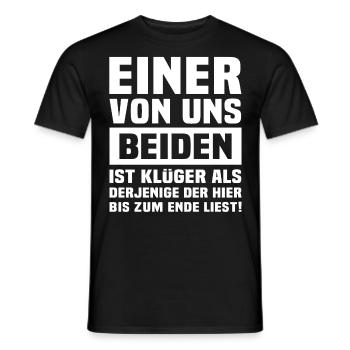Ironie Klugscheisser Sarkasmus - Männer T-Shirt - Schwarz - Vorne - AI Model Male 178 light (178cm)