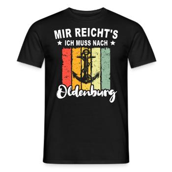 Oldenburg Sprüche Oldenburger Spruch - Männer T-Shirt - Schwarz - Vorne - AI Model Male 178 light (178cm)