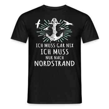 Nordstrand Sprüche Nordstrander Spruch - Männer T-Shirt - Schwarz - Vorne - AI Model Male 178 light (178cm)